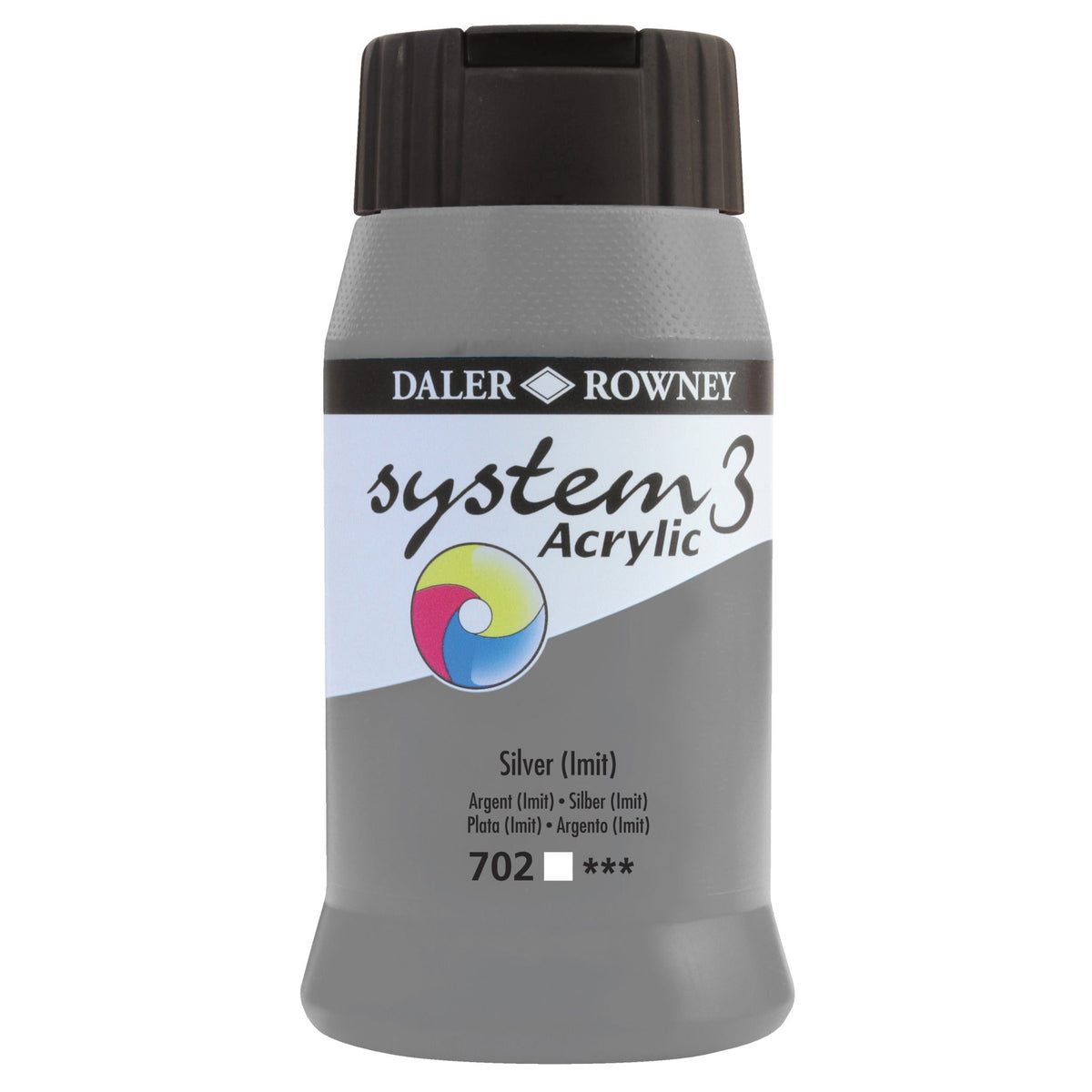 System 3 Acrylic 500Ml Silver