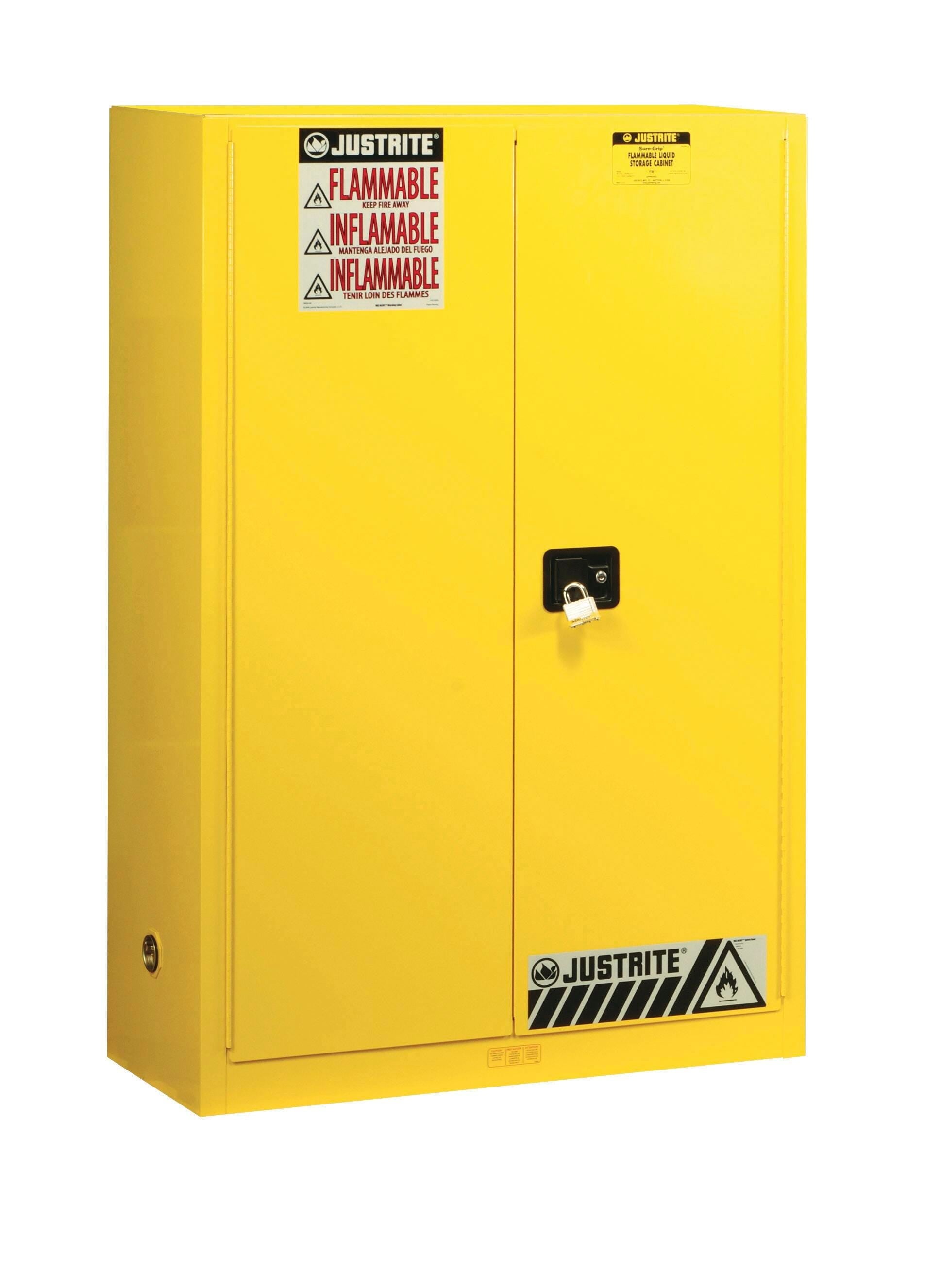 CABINET 45 GALLON MAN YELLOW FLAMMABLE SAFETY EX EACH