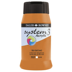 System 3 Acrylic 500Ml Rich Gold