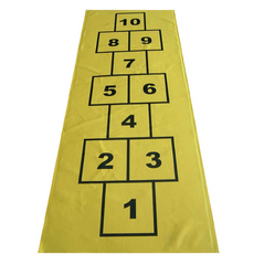 DS Hopscotch Set (36\"x48\") with Bean Bag Yellow