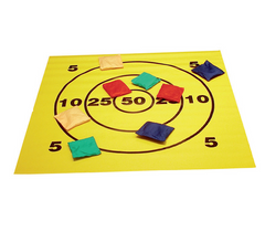 DS Floor Target Toss with Bean Bags Yelow