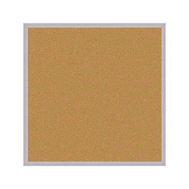 BULLETIN BOARD - GHENT - NATURAL CORK BULLETIN BOARD - STAIN ALUMINUM FRAME - 4 H X 4 W FT