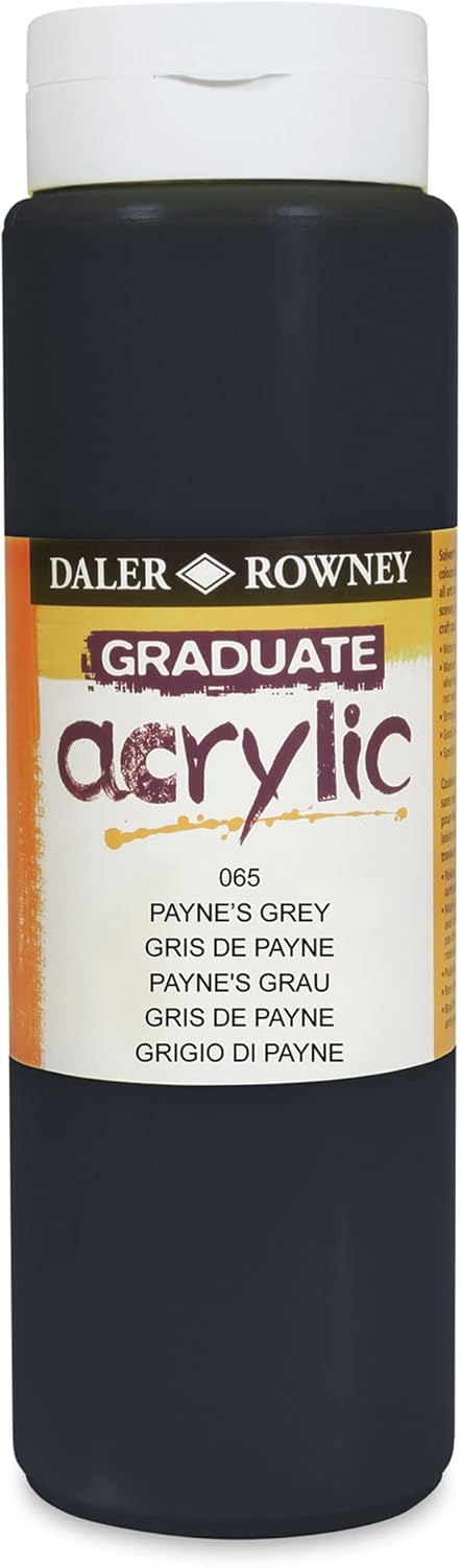 DAL GRADUATE ACRYLIC 500ML PAYNES GREY -Min Qty 1
