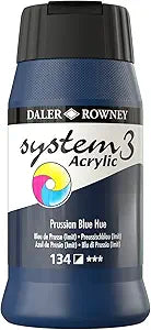 DAL SYSTEM3 ACRYLIC 500ML PRUSSN BLUE HUE -Min Qty 1