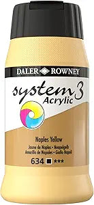 DAL SYSTEM3 ACRYLIC 500ML NAPLES YELLOW -Min Qty 1