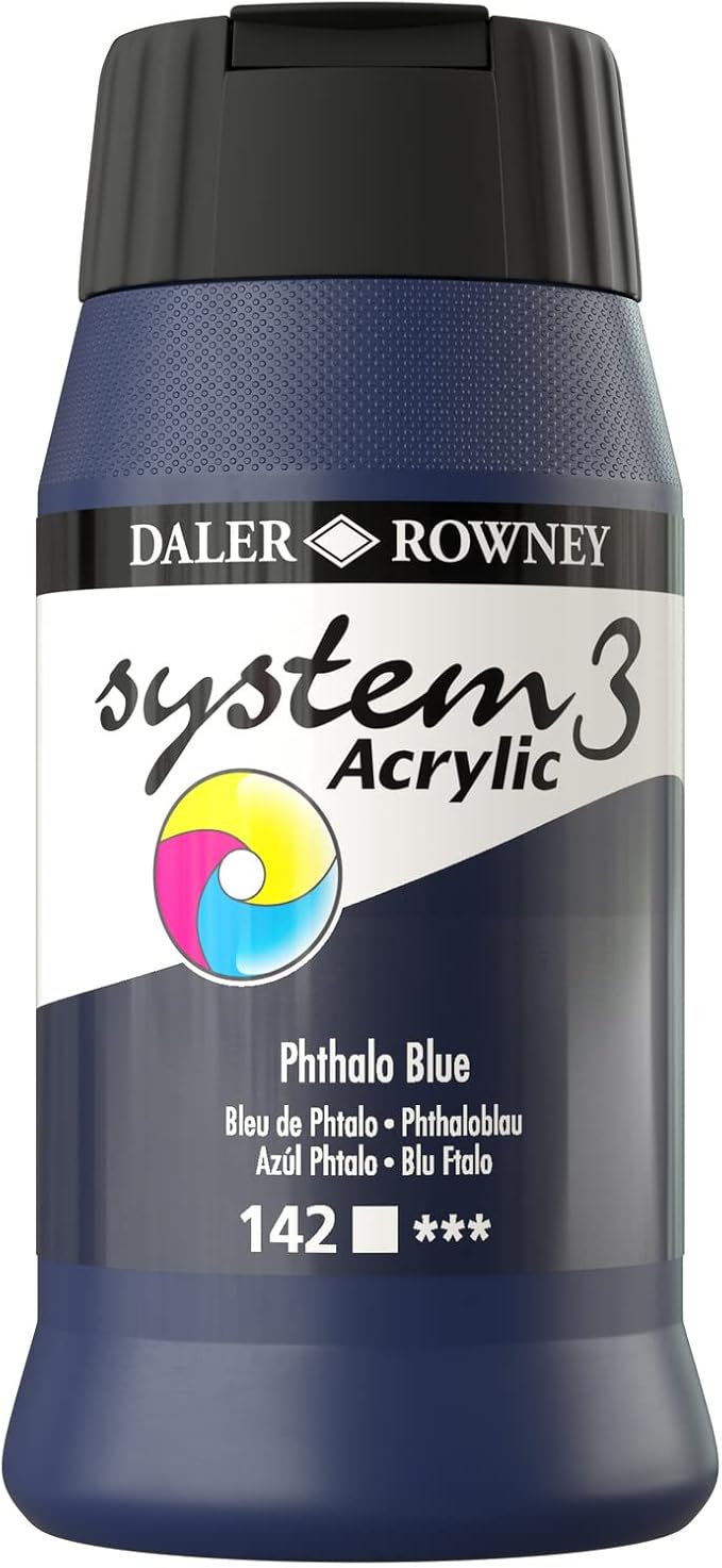 DAL SYSTEM3 ACRYLIC 500ML PHTHALO BLUE -Min Qty 1