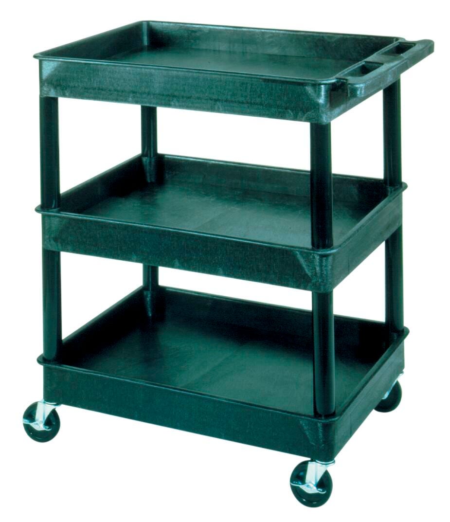CART UTILITY ENDURA WITH FOUR TUBS 24X32X44.5H BLACK