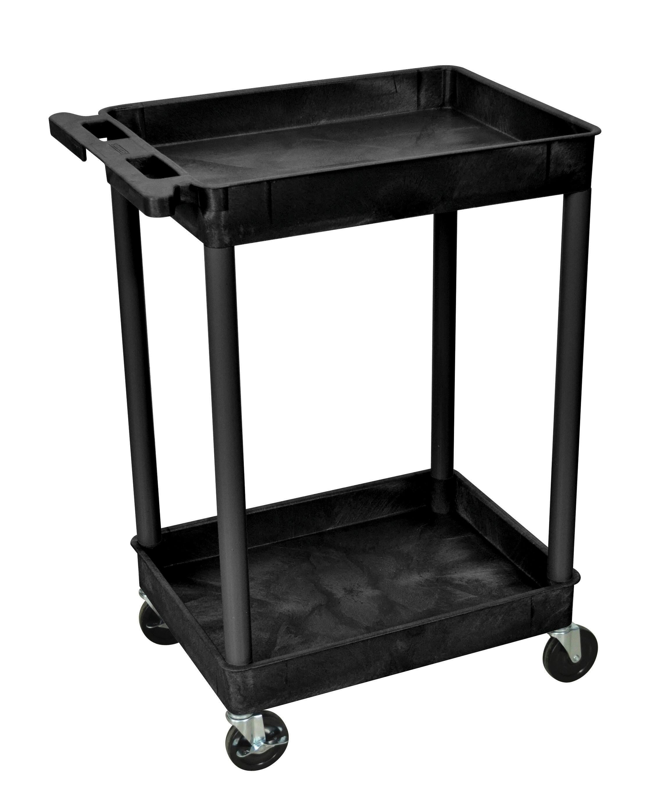 CART UTILITY ENDURA WITH TWO TUBS 18X24X38.5H BLACK
