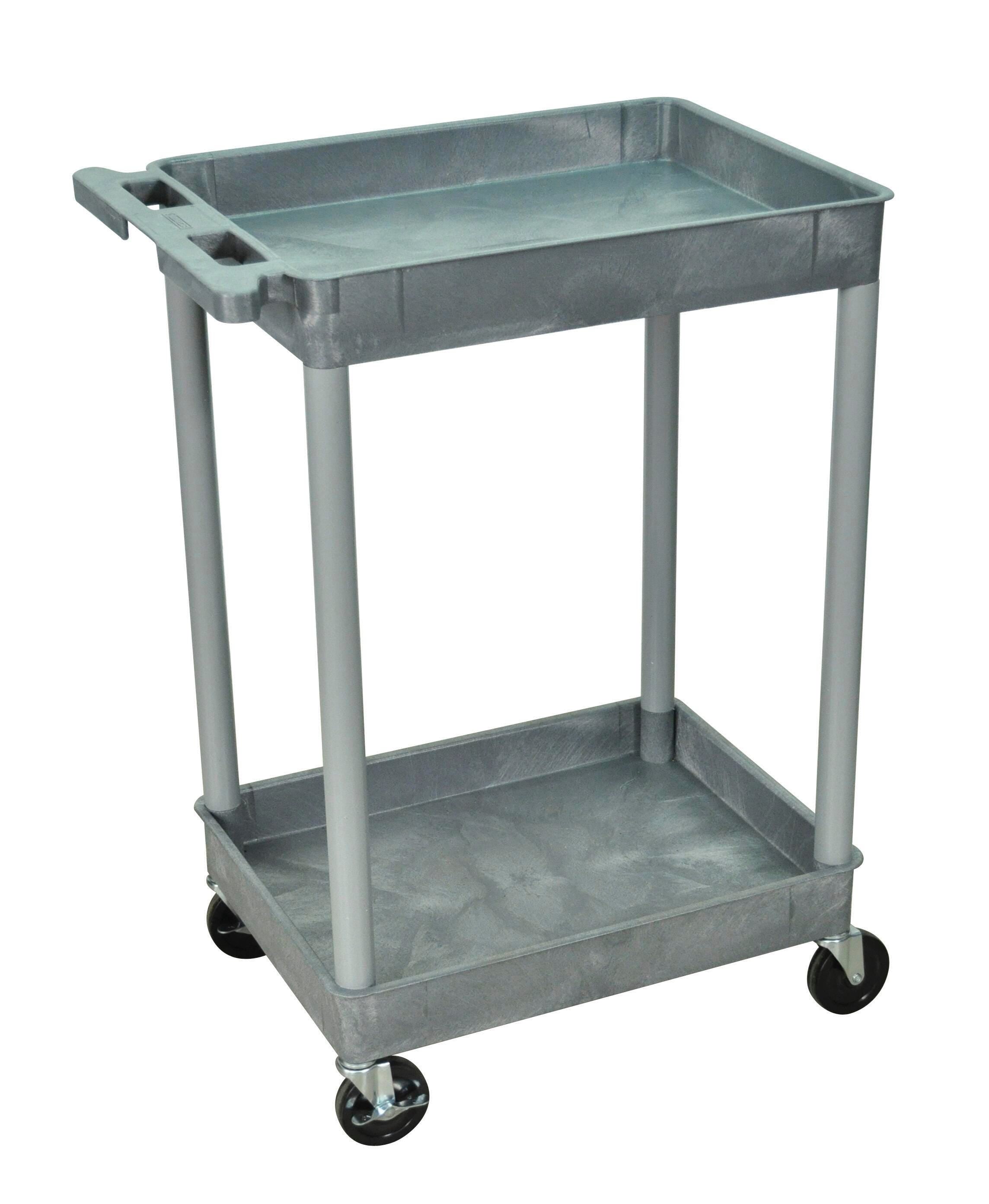 CART UTILITY ENDURA WITH TWO TUBS 18X24X38.5H GRAY