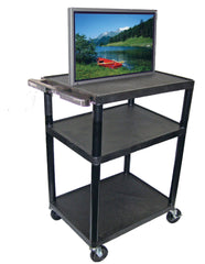 AUDIO VISUAL CART LUXOR LP AV TABLE 32WX24DX40H BLACK