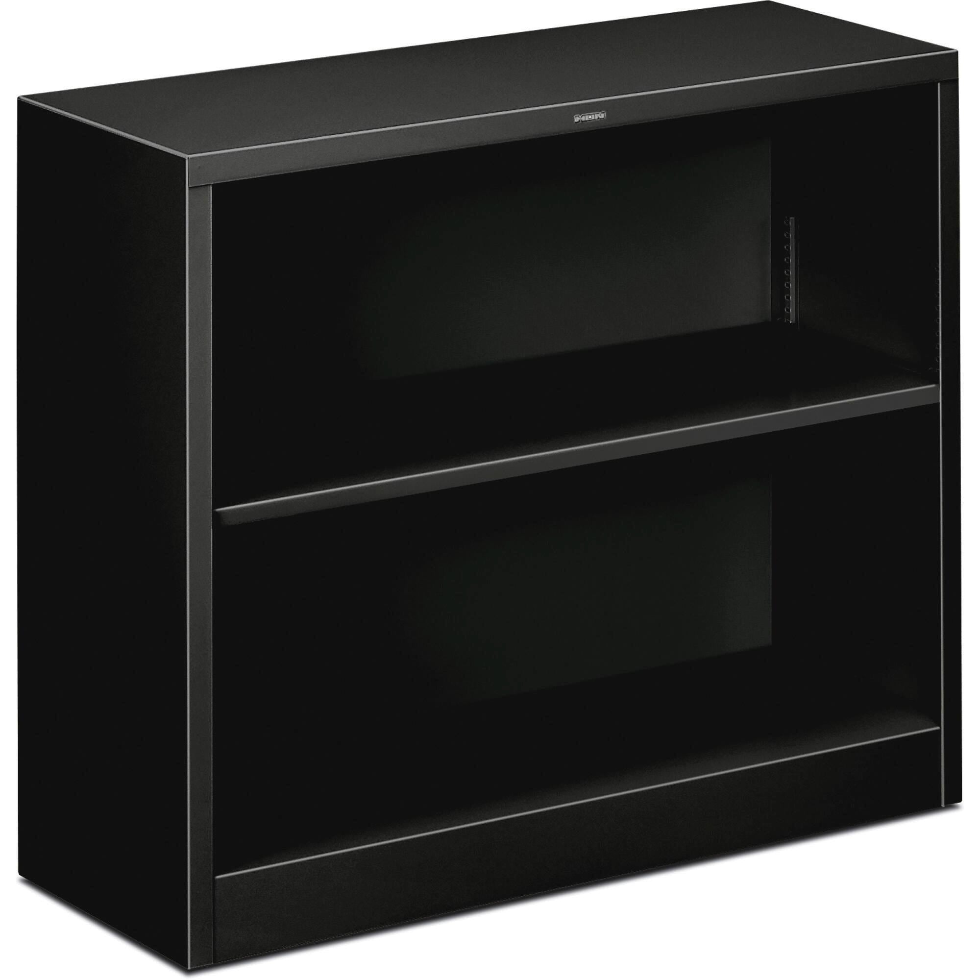 BOOKCASE 2-SHELF METAL 29HX34-1/2WX12-5/8D BLACK HONS30ABCP