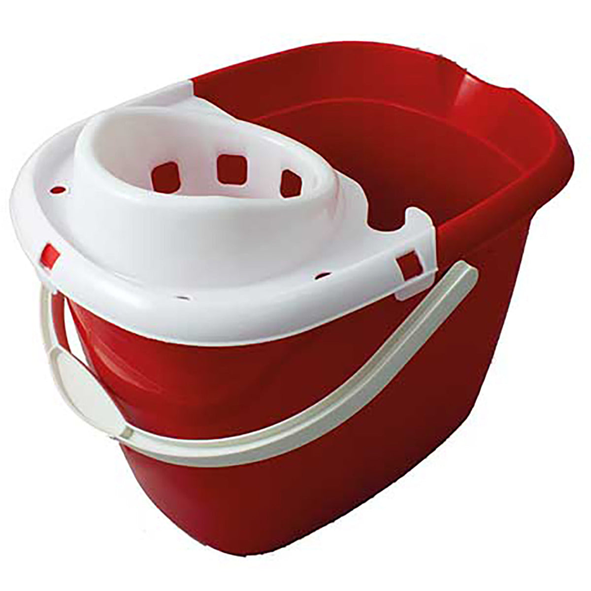 Mop Bucket & Wringer 12Ltr Red