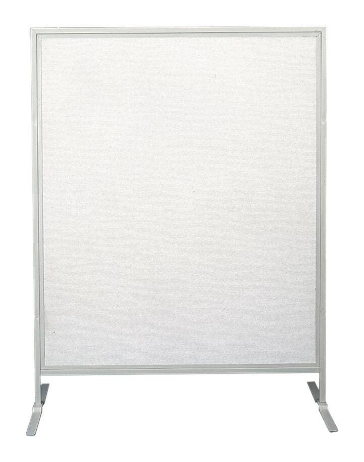 DISPLAY PANEL 40WX48LX55H GRAY VINYL COVERED EXHIBIT TACKBOARD CHILD SIZE GRAY FRAME AND FEET