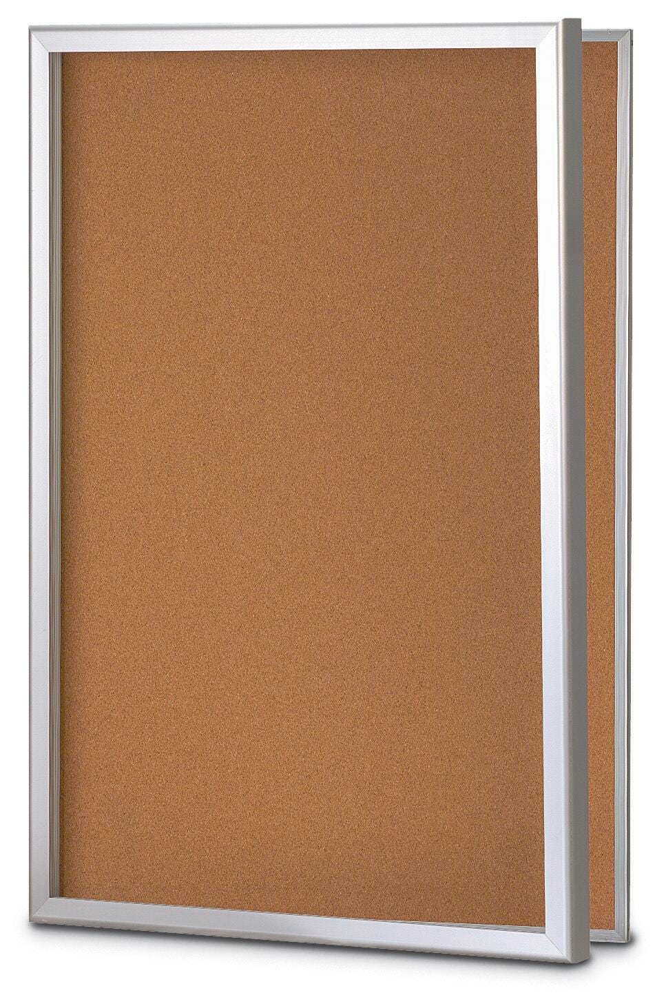 MESSAGE BOARD BULLETIN BOARD UVP RADIUS DESIGN LOCKABLE DOOR 48WX36H
