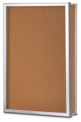MESSAGE BOARD BULLETIN BOARD UVP RADIUS DESIGN LOCKABLE DOOR 48WX36H