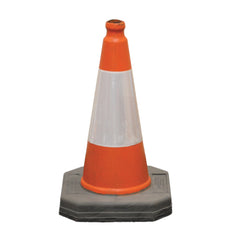 Cone Road Hazard Red/White 500Mm