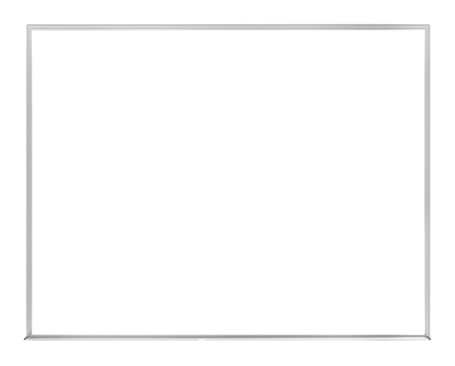 MARKERBOARD - GHENT - M2 NON-MAGNETIC WHITEBOARD - ALUMINUM FRAME - 4 H X 6 W FT