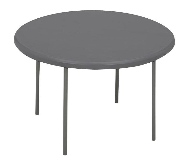 INDESTRUCTABLE CLASSIC FOLDING TABLE - CHARCOAL - 48 IN ROUND