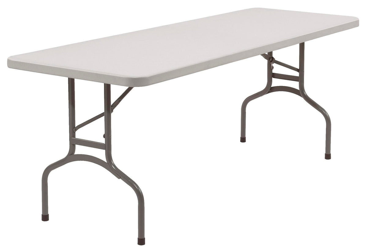 FOLDING TABLE - NPS BT3000 SERIES HEAVY DUTY FOLDING TABLE 30 X 72 IN - SPECKLED GRAY