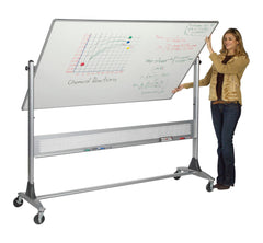 BOARDS REVERSIBLE - MOORECO PLATINUM REVERSIBLE PORCELAIN MARKERBOARD - 40X30 IN