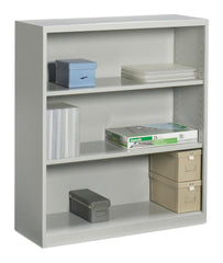 GLOBAL INDUSTRIES METAL BOOKCASE - 3 SHELVES - 36 X 13 X 41 IN - SPECIFY COLOR