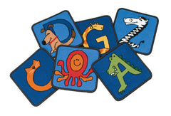 CARPETS FOR KIDS KIDSVALUE PLUS A TO Z ANIMALS - 12-INCH SQUARES - SET OF 26