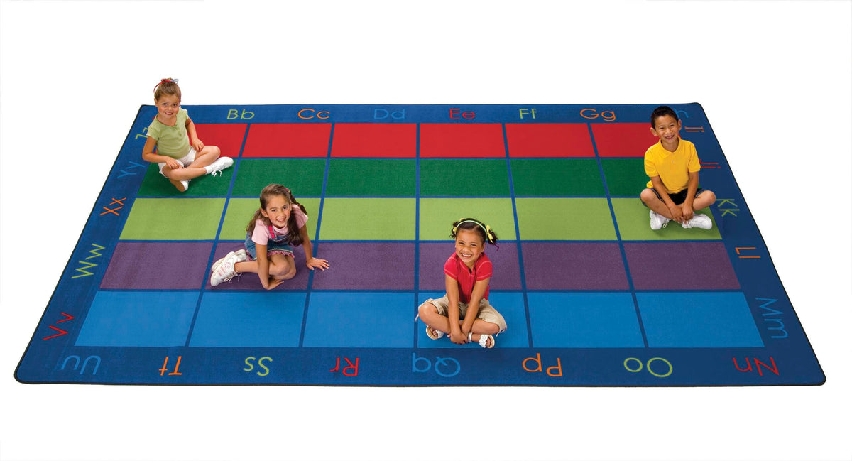 CARPETS FOR KIDS - PREMIUM COLORFUL PLACES SEATING - 6 FT X 9 FT RECTANGLE