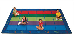 CARPETS FOR KIDS - PREMIUM COLORFUL PLACES SEATING - 6 FT X 9 FT RECTANGLE