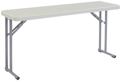 TABLE FOLDING LIGHTWEIGHT BLOW MOLDED PLASTIC - 18X60X29-1/2