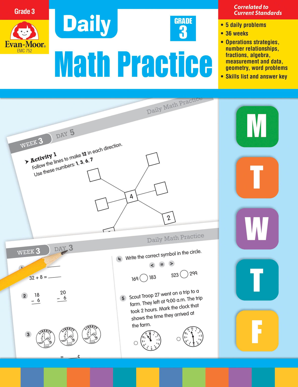 WORKBOOK - DAILY MATH PRACTICE GR 3