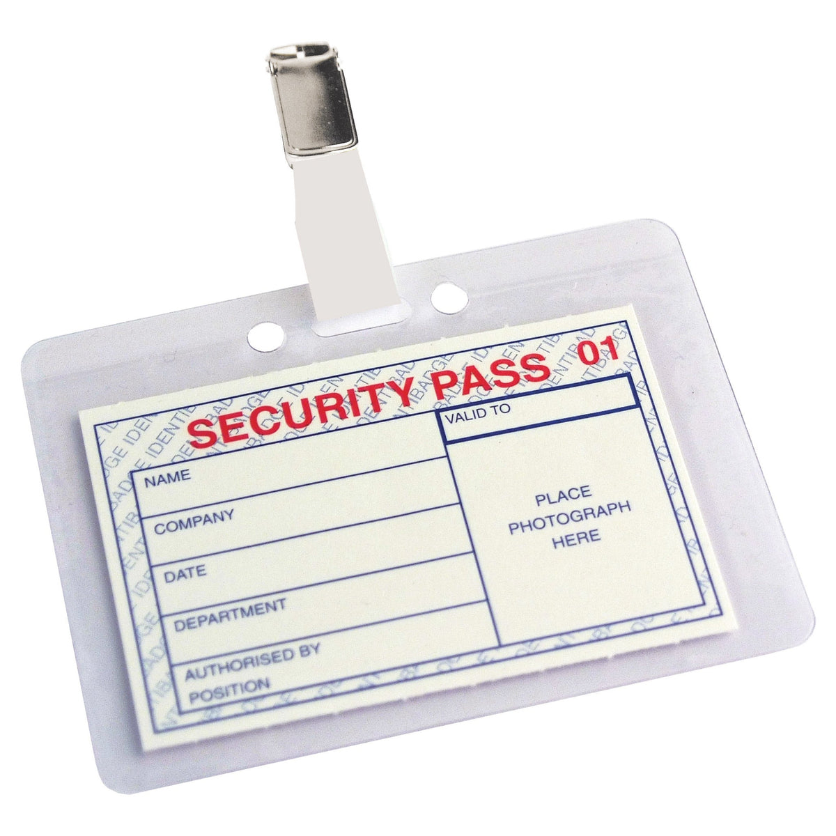 Badge Secure S/Laminat 103X78Mm Bx25