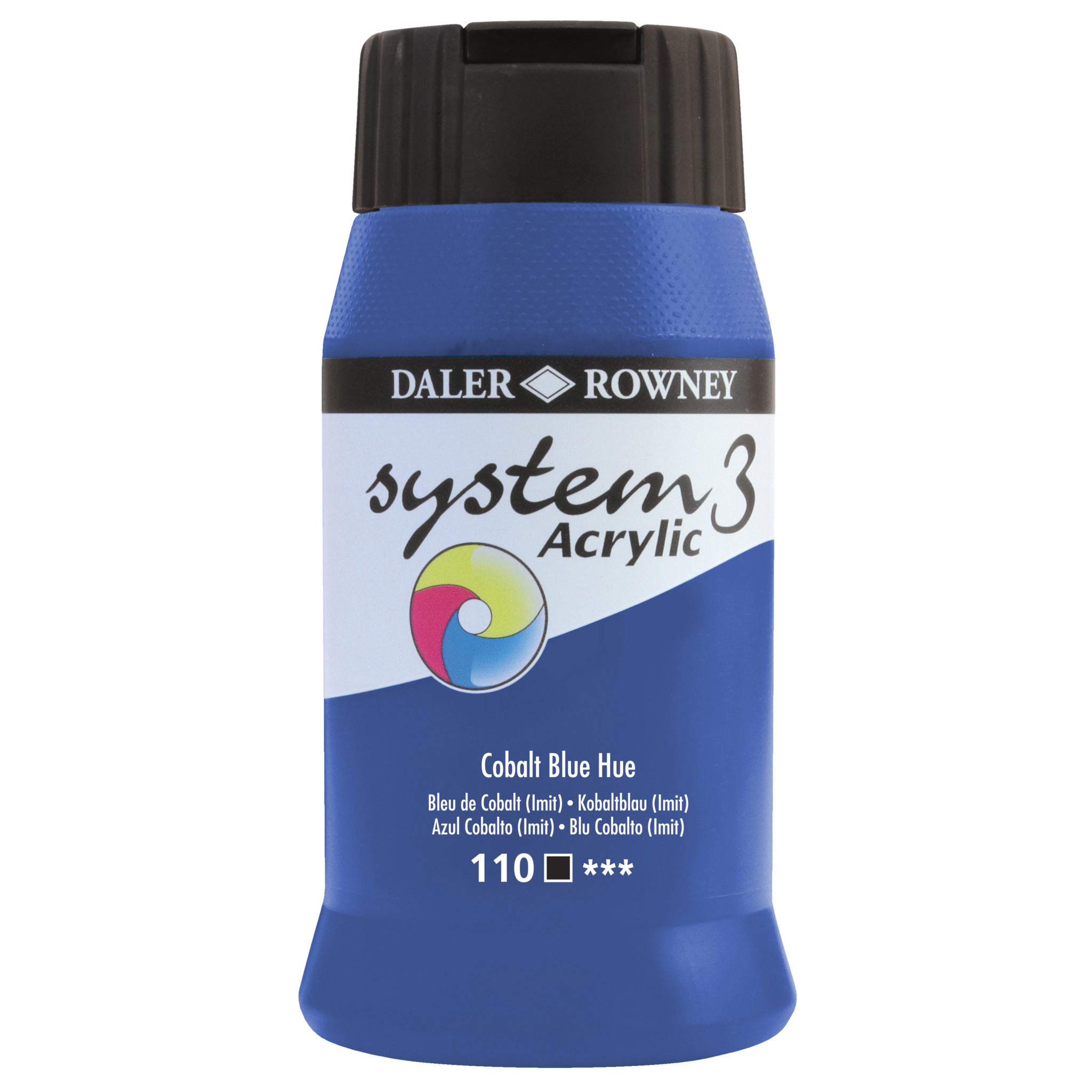 System 3 Acrylic 500Ml Cobalt Bl