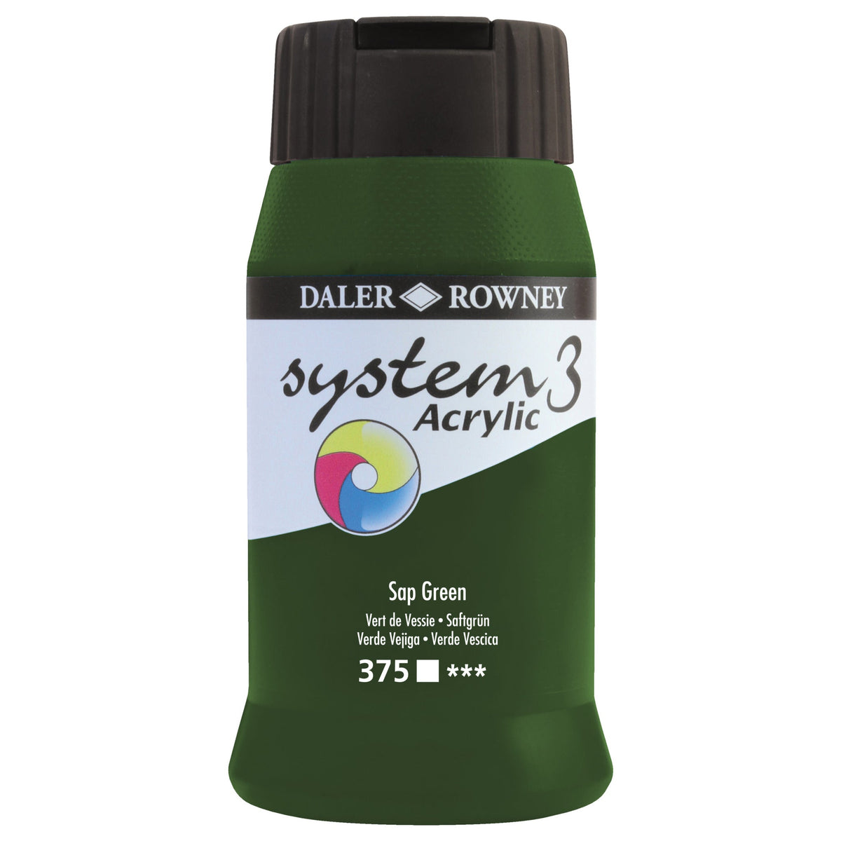 System 3 Acrylic 500Ml Sap Green