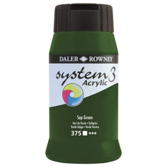 System 3 Acrylic 500Ml Sap Green