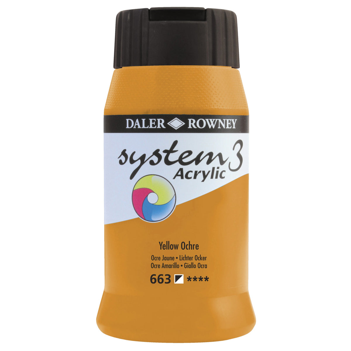 System 3 Acrylic 500Ml Yl Ochre