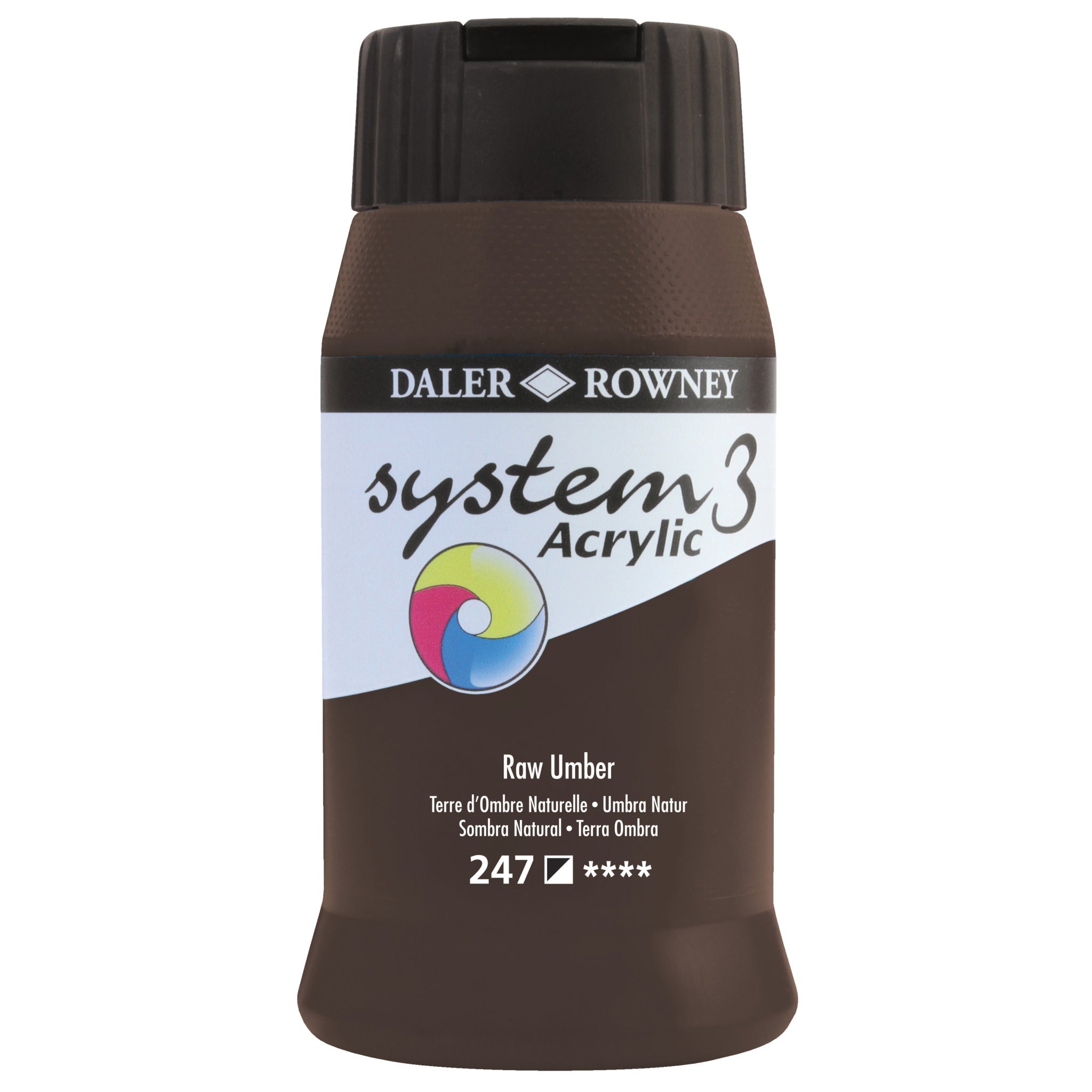 System 3 Acrylic 500Ml Raw Umber