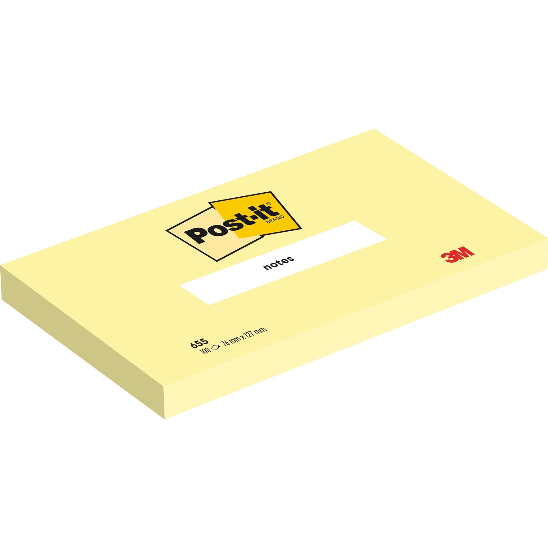 Post-It Canary Yell 76X127Mm Pk12