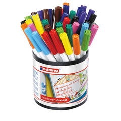 Pen Colourpen Broad Ast/Col Tub 42