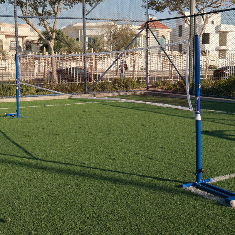 DS Badminton Post - Freestanding with Net Blue