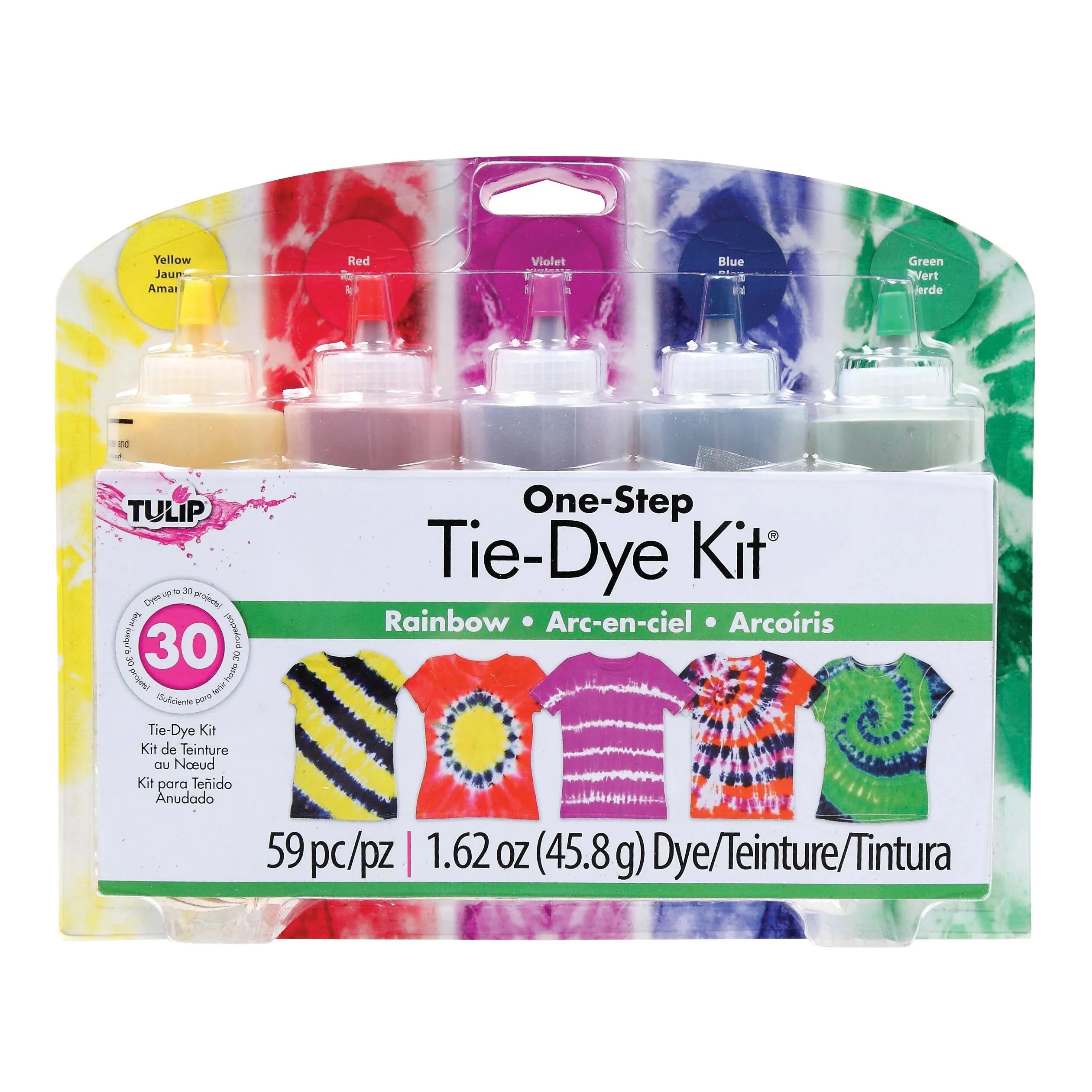 TIE-DYE KIT RAINBOW TULIP ONE-STEP