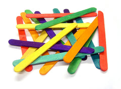 Small Lollipop Sticks Coloured Pk 1000