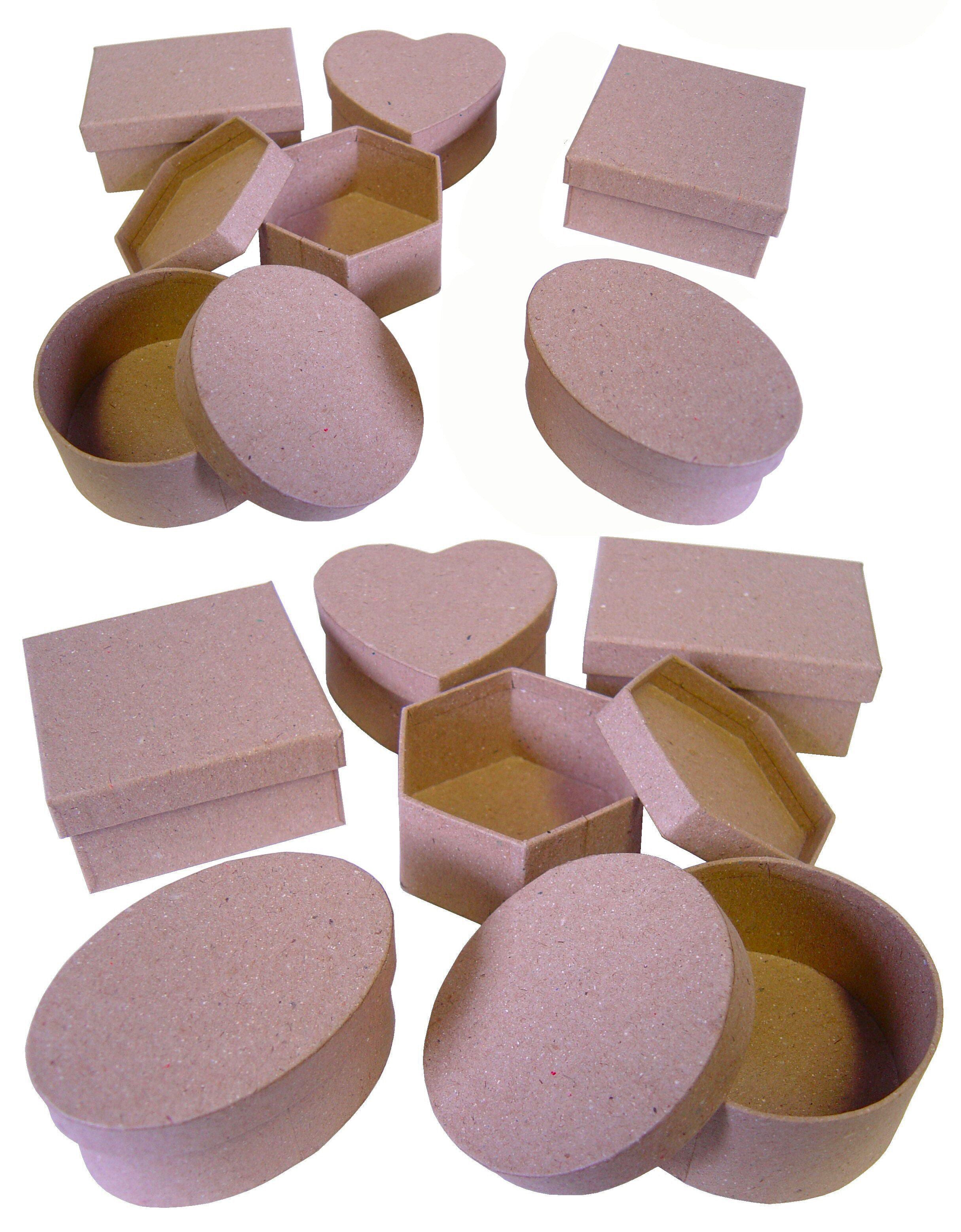Paper Mache Boxes Pack 12