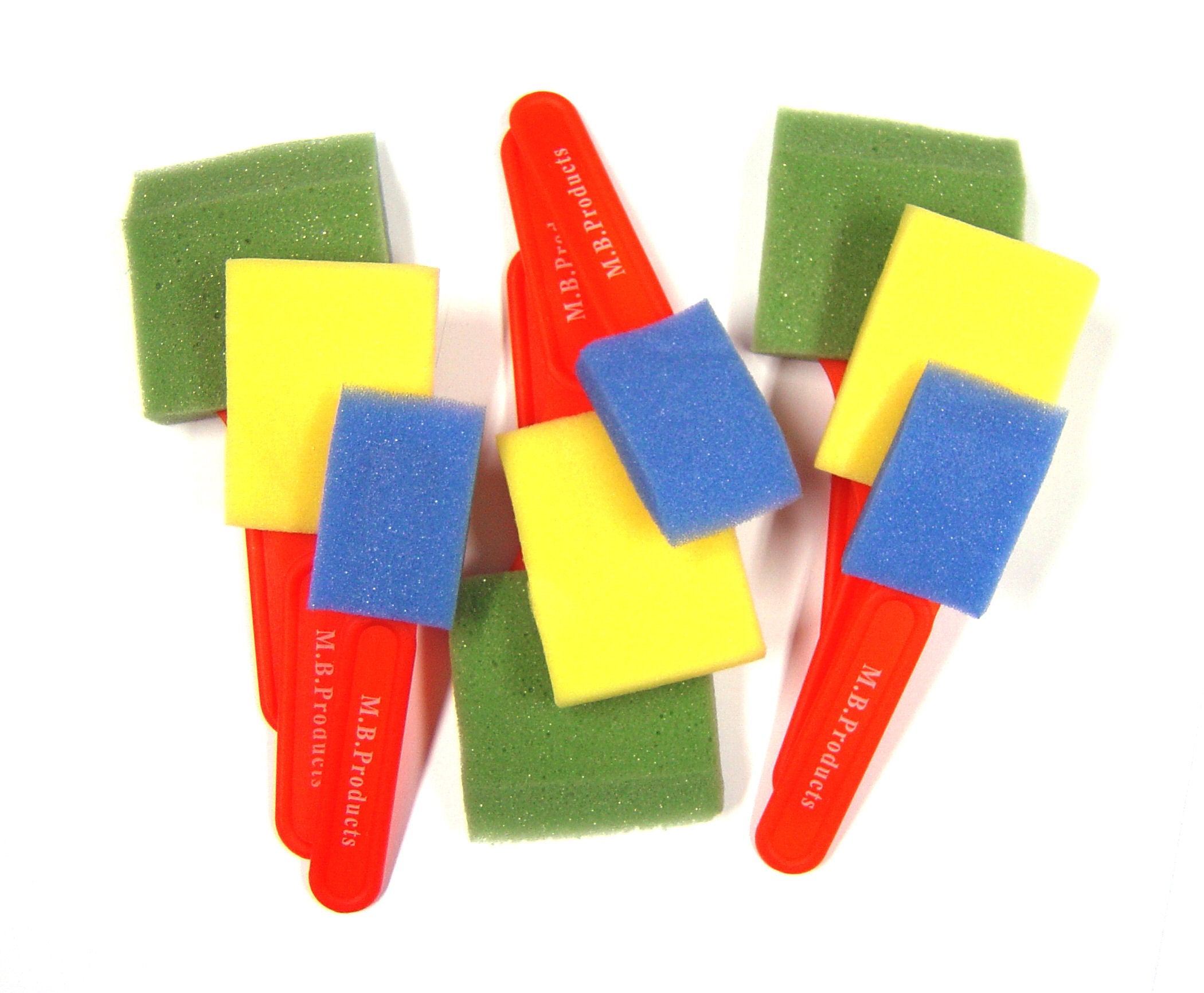 Assorted Foam Brushes Pack 9