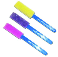 Thin Foam Brushes Pack 3