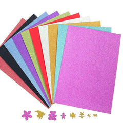 SCO GLITTER PAPER SHEETS ASSORTED A4 12SH -Min Qty 12