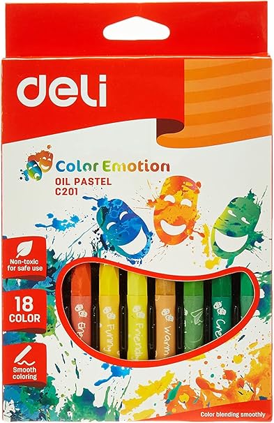 DELI OIL PASTEL 18 COLOR (NON-TOXIC)