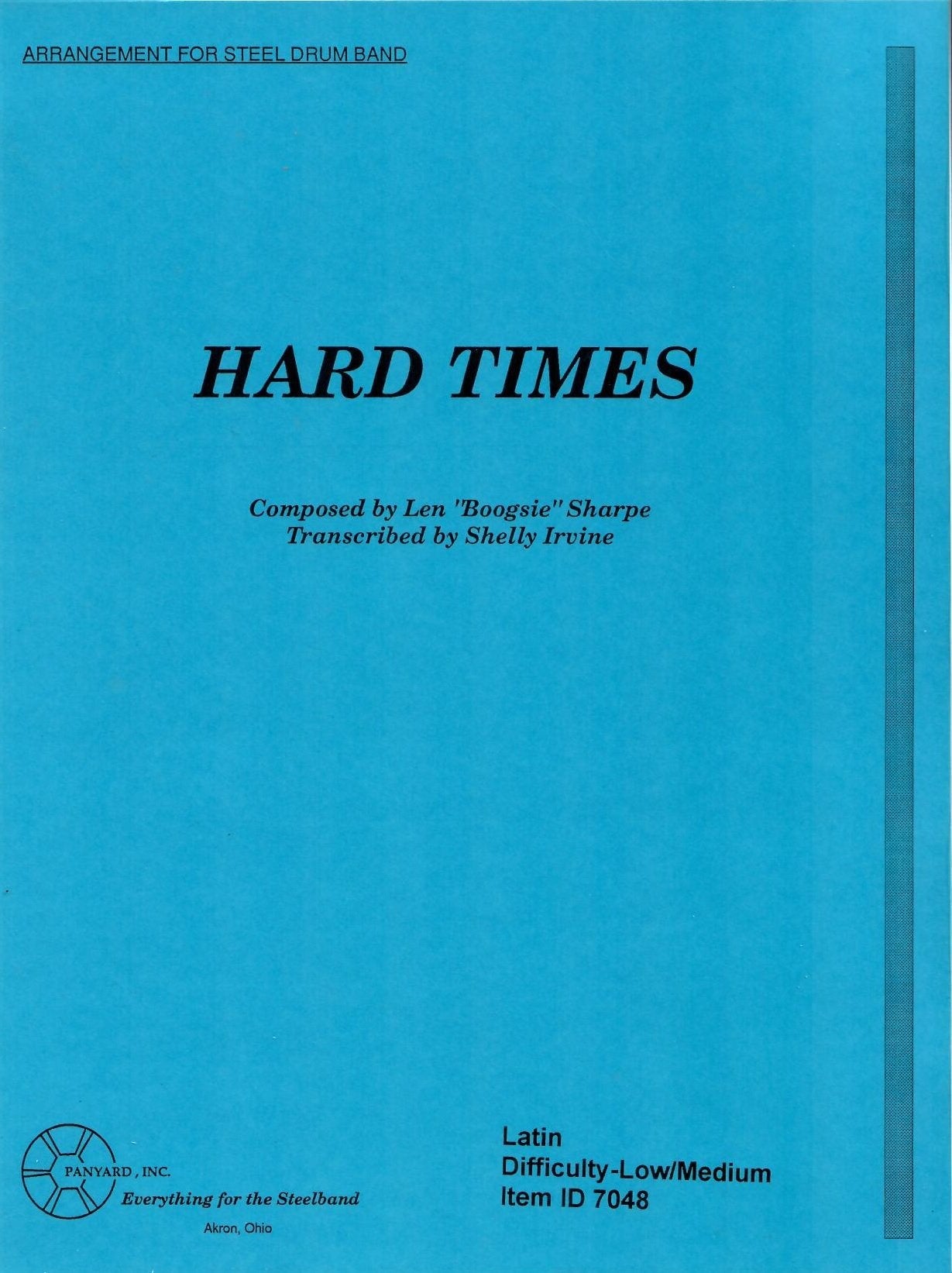 Hard Times - for steel drum band