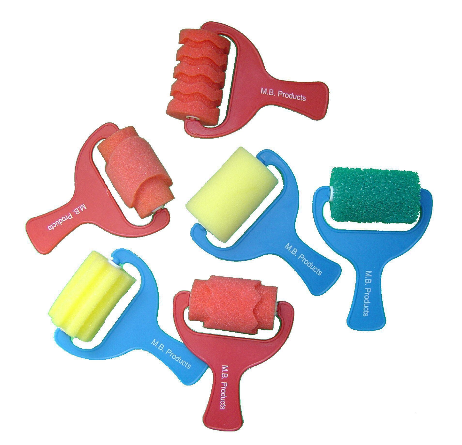 Assorted Foam Rollers Pack 6