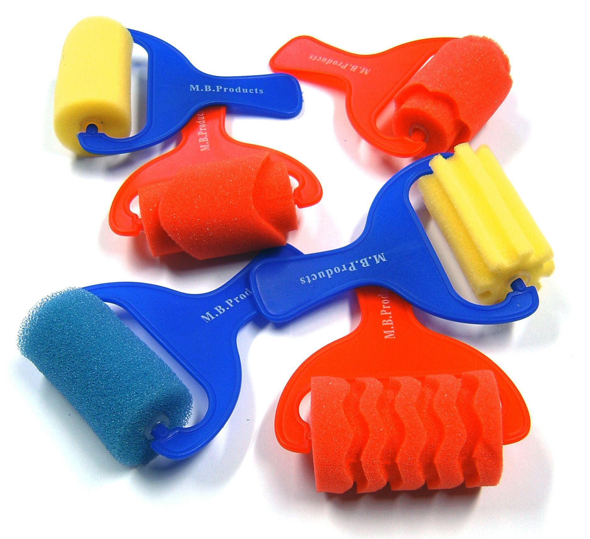 Assorted Foam Rollers Pack 6