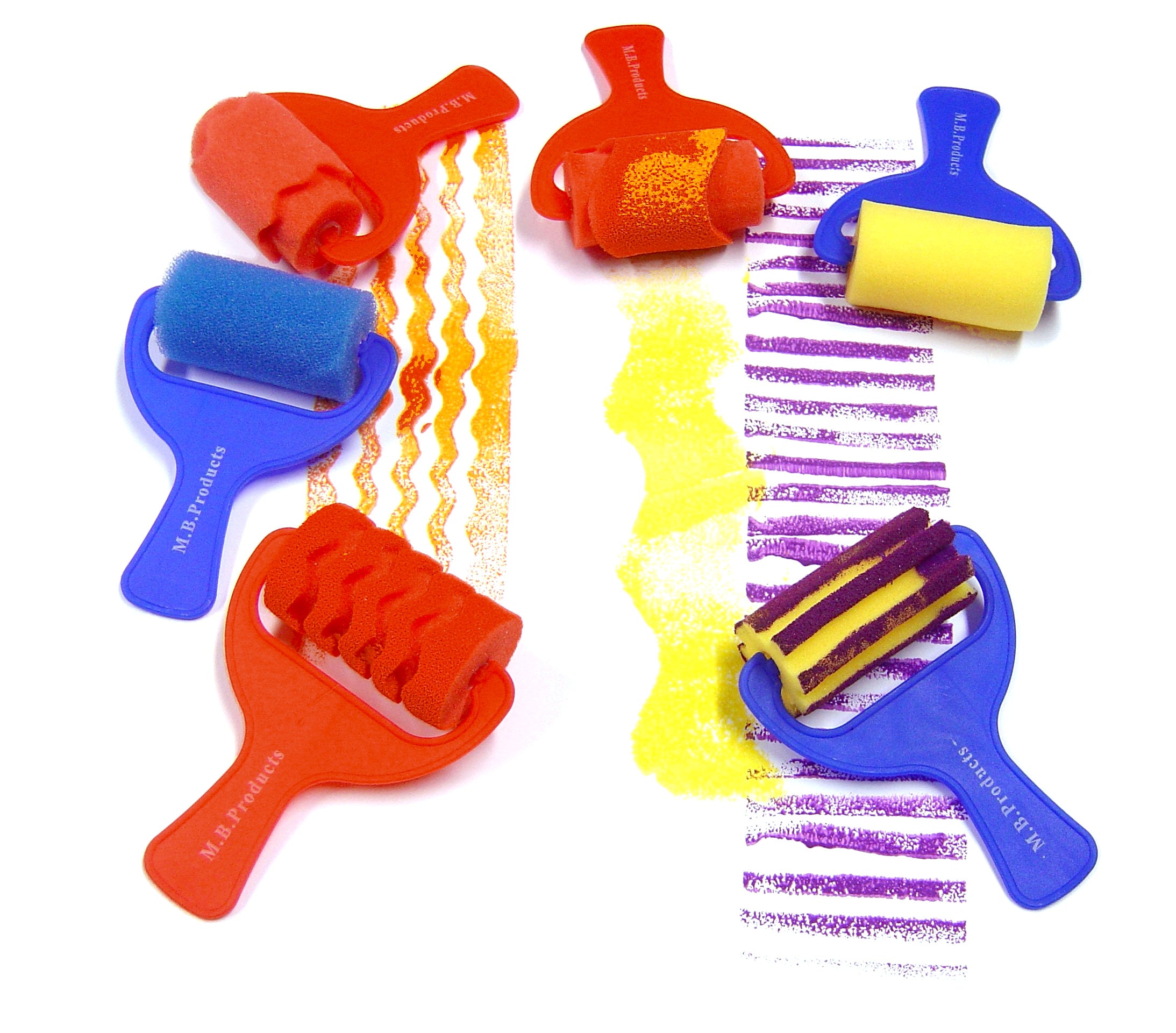Assorted Foam Rollers Pack 6